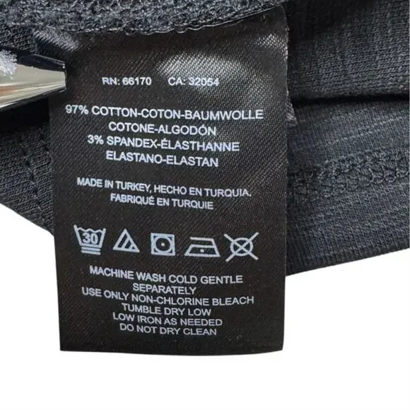 Free People Ellery Puff Sleeve Blouse NWT Black M - Picture 11 of 12